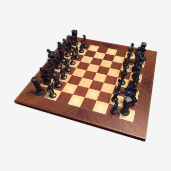 Jeu d'échecs en plomb