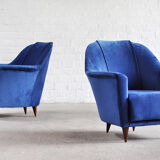 Mid-Century Italian Armchairs by Ico Parisi for Ariberto Colombo, 1950s, Set of 2