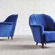 Fauteuils italiens du milieu du siècle par Ico Parisi pour Ariberto Colombo, années 1950, Set de 2