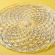 Vintage Pressed Glass Platter: Mid-Century Serving Large Plate, Italy 1970s