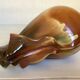 Pleated shirt collar ceramic vase
