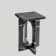 Table d'appoint en marbre noir "BOND"
