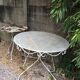 Vintage wrought iron garden table