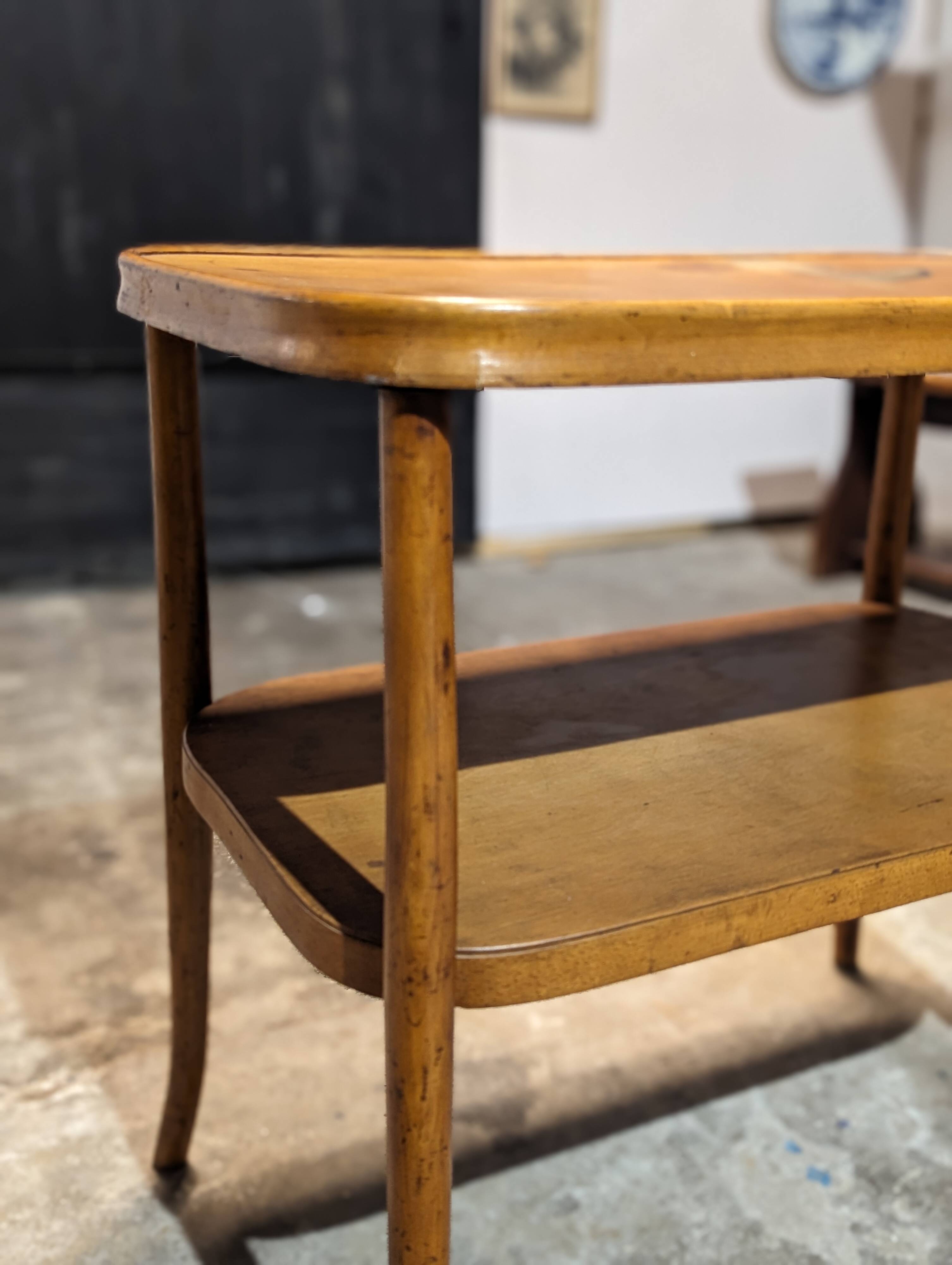 Fischel bentwood serving table