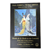 Affiche exposition Paul Poiret et Nicole Groult Paris 1986 Georges Barbier