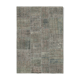 Handmade turkish overdyed 170 cm x 245 cm grey patchwork rug