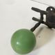 Vintage wrought iron wall coat rack 3 blue, red and green wooden balls hooks