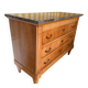 Commode ancienne style Empire / Louis-Philippe – Dessus Marbre Gris