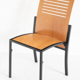 Ensemble de 7 chaises Robert vintage par Thomas Albrecht pour Atoll, Allemagne 1980