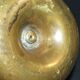 Antique push candle holder, 18th century gilded carved bronze candlestick.