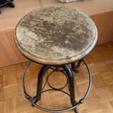 Vintage industrial screw stool