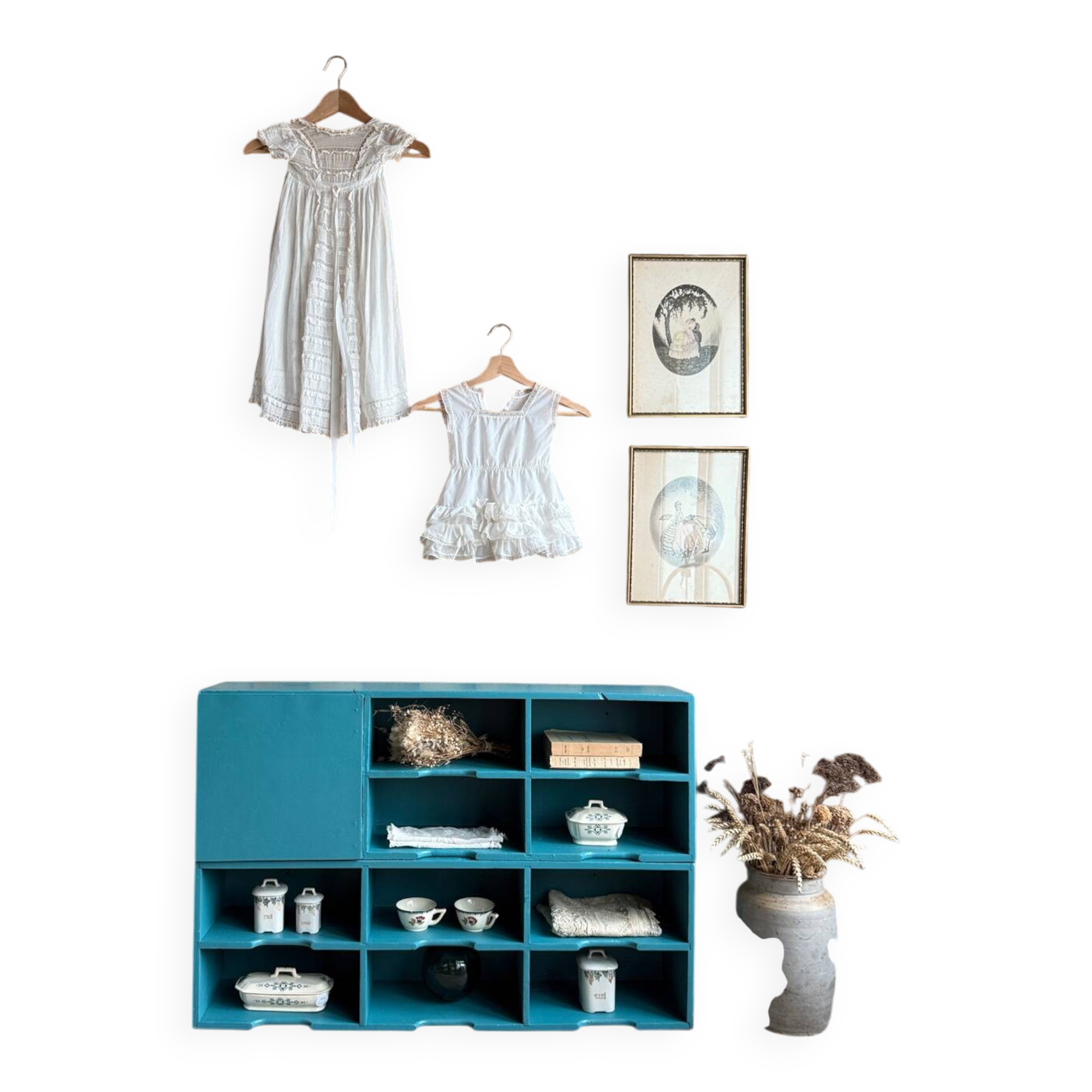 Large vintage wooden mail sorter (refurbished)