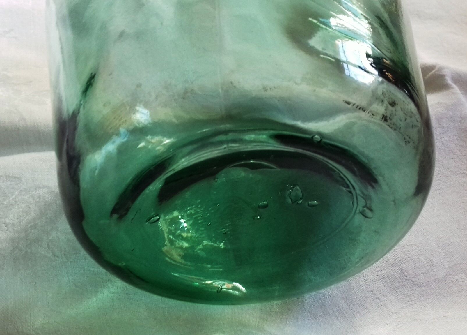 Demi-john bottle green glass