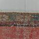 Tapis de couloir turc vintage rouge pâle