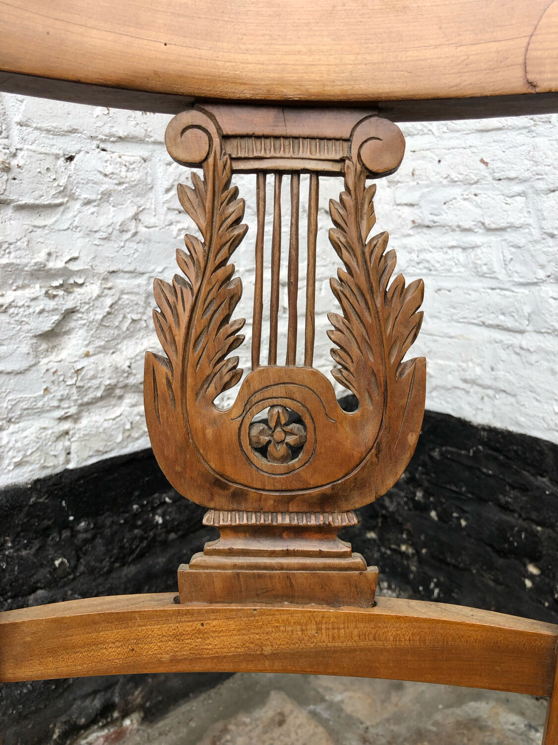 Cherry armchair directoire