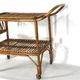 Vintage bamboo bar trolley from 50s. Made in Italy