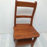 Vintage library stepladder chair