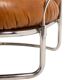 Carlo Di Carli. Leather and metal armchair. 1970s.