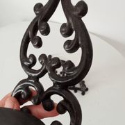 Antique wall candle holder in enamelled cast iron