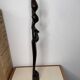 Statuette femme portant une jarre en bois 47cm