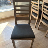 1 lot of 6 oak chairs