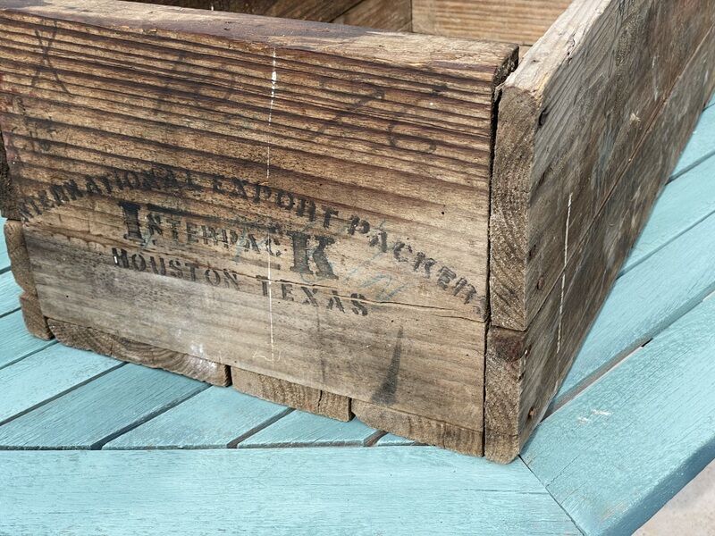 Old wooden box