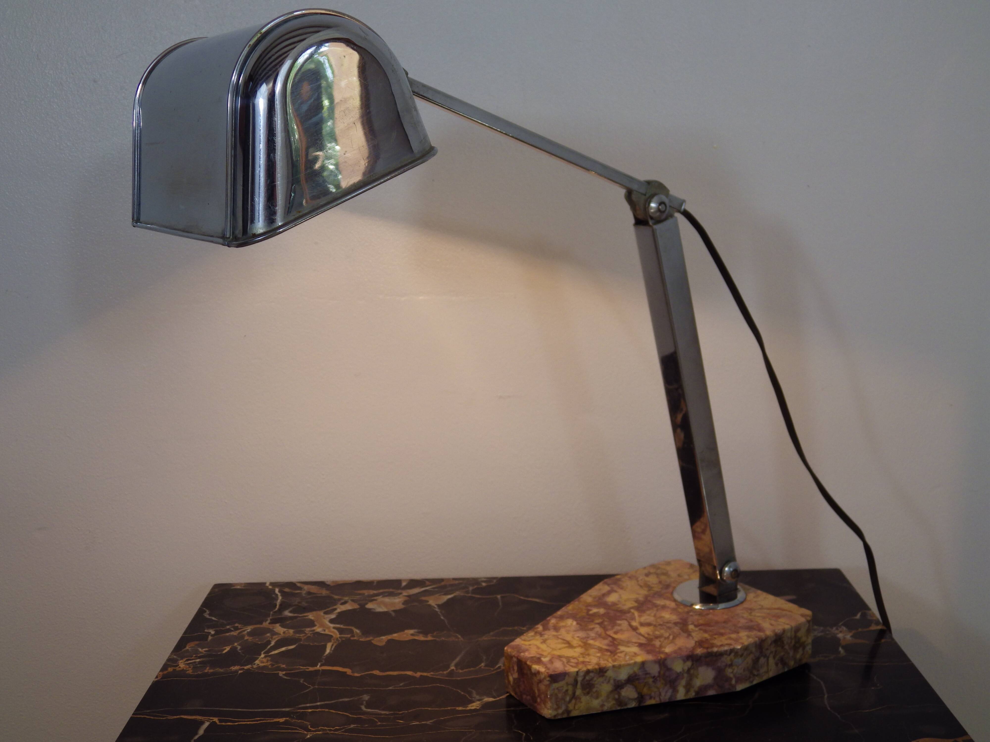 Lampe de bureau, notaire, avocat, Art déco.