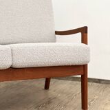 Mid Century Modern 3-Seat Sofa, Ole Wanscher for France & Son, Senator Teak, Danish Design Couch