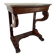 Console d'époque Louis-Philippe, placage d'acajou et marbre