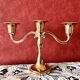 Candle holder chandelier gold 3 lights mayell ep on zinc england