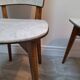 Chaises Vintage Skaï Marbre
