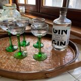 Rattan tray duo