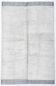 100% Wool Blue & White Moroccan Rug 136x211Cm