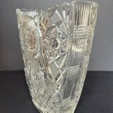 Vintage molded glass vase