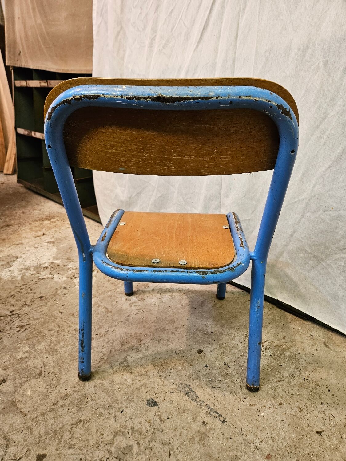 Child chair. Kindergarten chair. School chair. 1960.