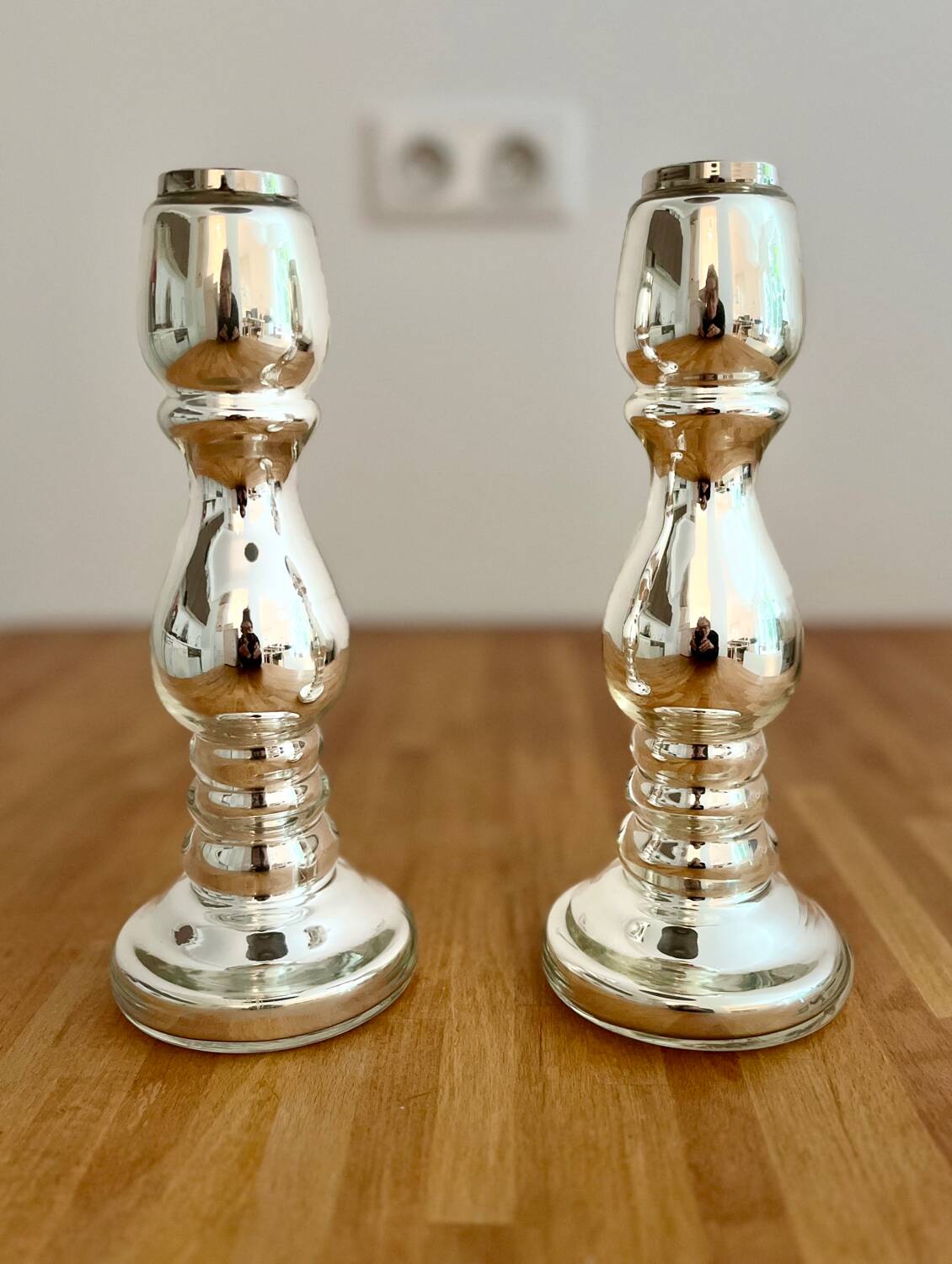 Pair of Villeroy & Boch candlesticks