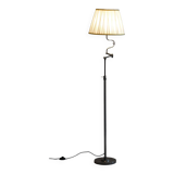 Lampadaire Art Déco restauré, nouvelle électrification, chrome, acier, Tchéquie, années 1920
