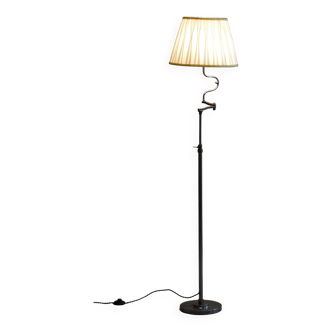 Restored Art Deco Floor Lamp, New Electrification, Chrome, Steel, Czechia, 1920s