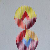 Broderie main sur papier recyclé