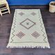 Tapis berbère marocain kaki clair