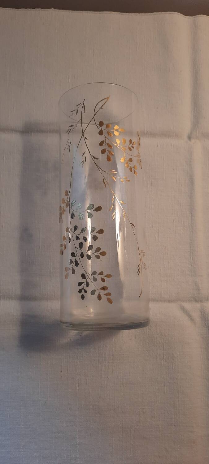 Golden foliage vase