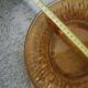 Twelve amber sunflower plates Vereco