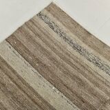 8x10 Kilim Brown & Cream Contemporary Kilim Rug, 233x293Cm