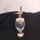 Vintage glass and metal carafe