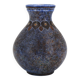 Blue speckled ceramic vase by Bernard Buffat, 1970s.