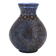 Blue speckled ceramic vase by Bernard Buffat, 1970s.
