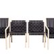 Ensemble de 4 chaises ''Ceinture de sécurité'' Gijs Bakker 1978 Hollande