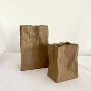 Vintage "Paper bag" vases by Tapio Wirkkala for Rosenthal studio-line, 1970