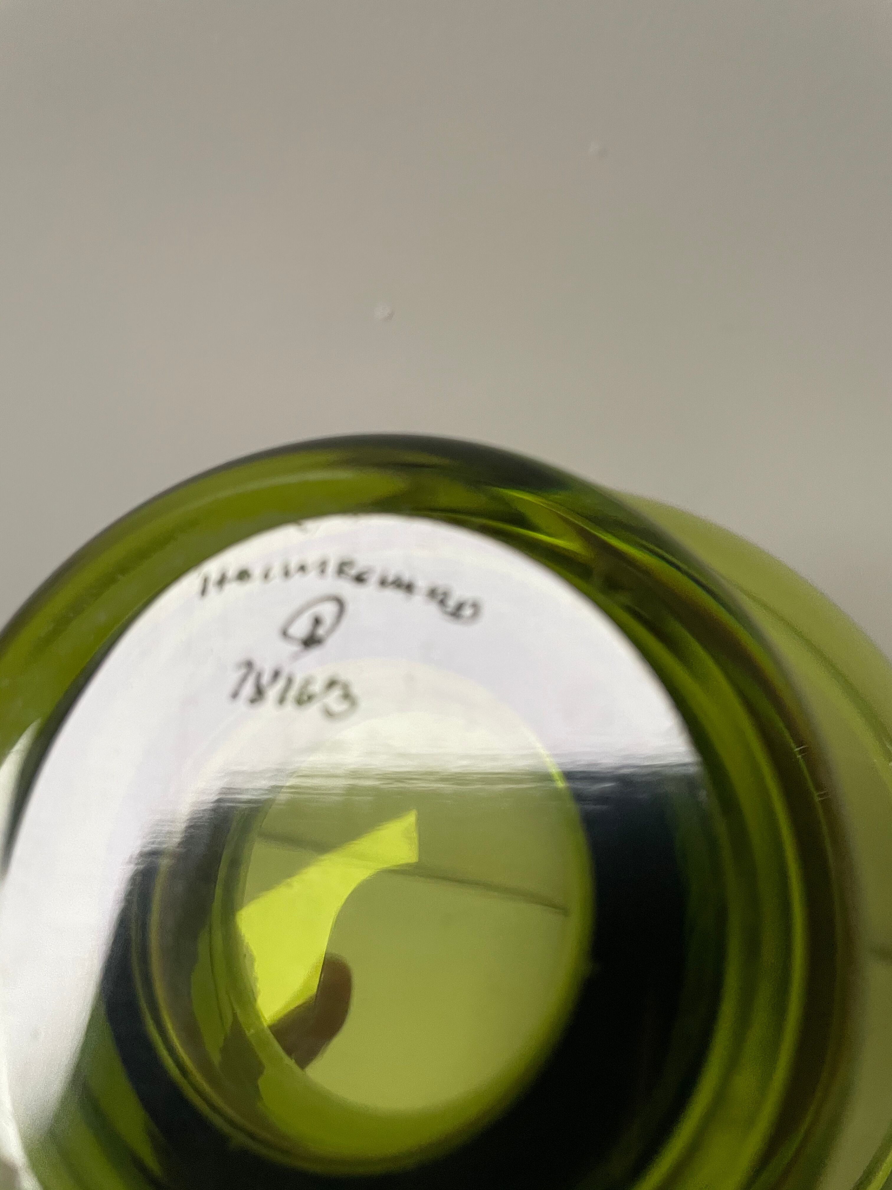 Pair of 1960’s danish glass by Per Lutken