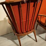 Pair of Baumann fan model armchairs